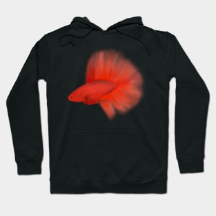 Betta Fish Red Hoodie